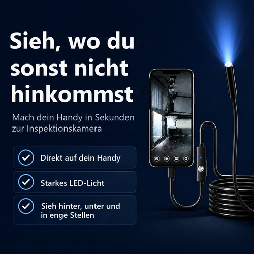 SichtFuchs™ – Inspektionskamera für dein Handy