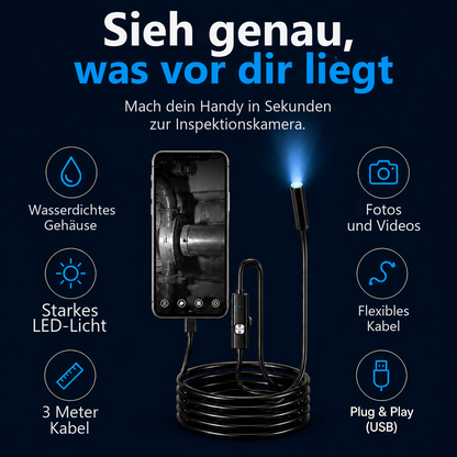 SichtFuchs™ – Inspektionskamera für dein Handy
